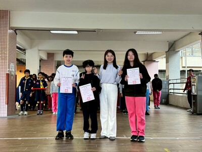 608班參加台灣區小學數學奧林匹亞初賽 蔡承翰 貳等獎 葉奕廷 佳作 吳奕靚 參等獎圖片