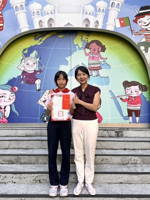 513林筠蓁代表學校參加新北市語文競賽 客語朗讀 市賽第五名 區賽第一名圖片
