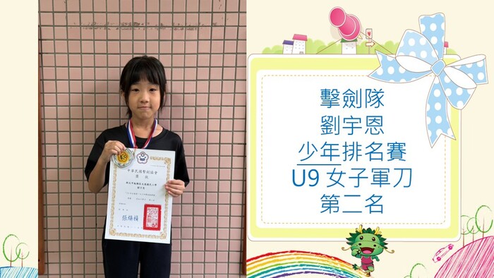 擊劍隊參加115年全國第一次少年擊劍錦標賽榮獲佳績